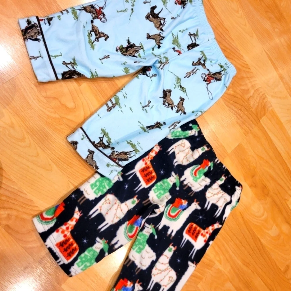 BABY Fleece pajama pants bundle size 12-18 months